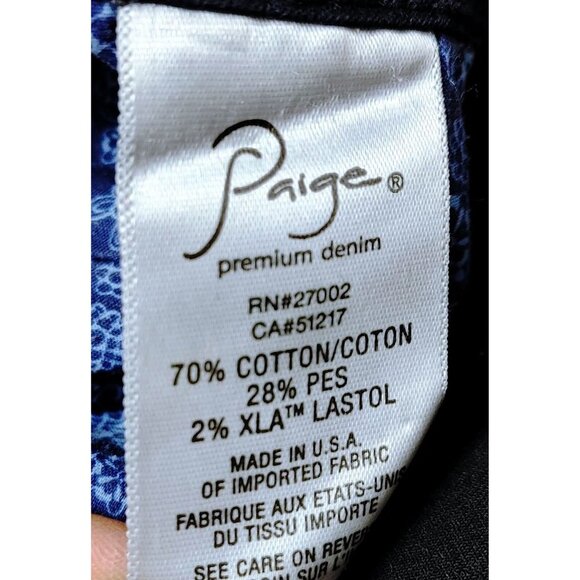 PAIGE Verdugo Jegging Jeans Womens Size 28 Blue Dark Wash Skinny Stretch - Picture 4 of 6